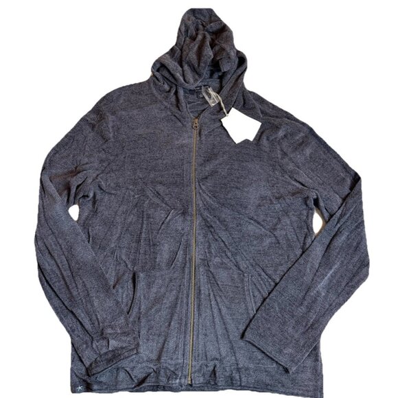 Barefoot Dreams Jacket Mens L CozyChic Ultra Lite Full Zip Hooded Jacket UNISEX - Picture 1 of 10